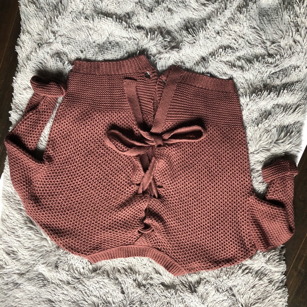 Express Bow Back Sweater - Picture 3 of 5